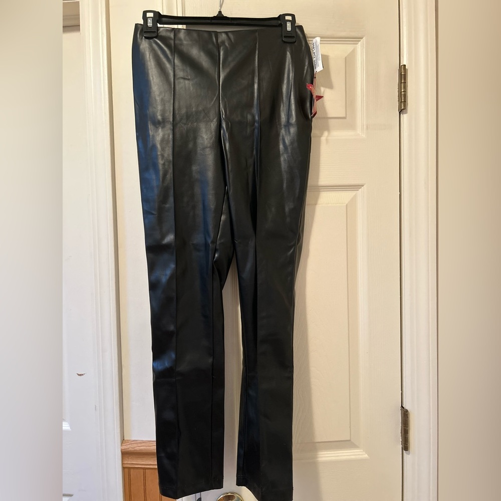 ROSS Juniors Black Leather Pants